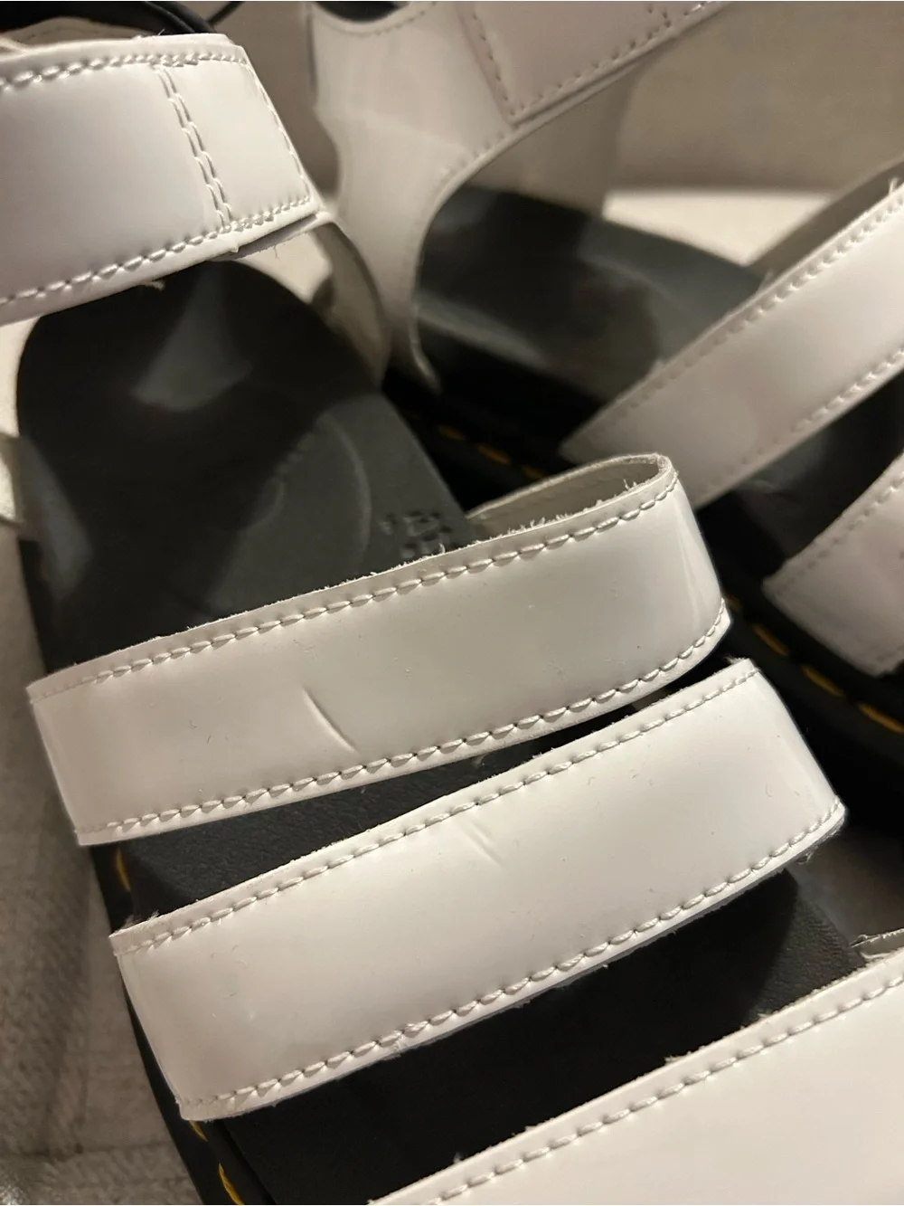 Dr. Martens white strappy